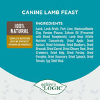 Nature's Logic Grain-Free Canned Dog Food - 95% Animal Proteins - 100% Natural Wet Dog Food Cans - No Common Allergens - All Life Stages - Ideal for Sensitive Dogs - Lamb (13.2 oz, 12 pack)