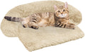 Calming Dog Bed Fluffy Plush Dog Mat for Furniture Protector with Removable Washable Cover for Large Medium Small Dogs and Cats (XS (31"x23.5"x5"), Beige)