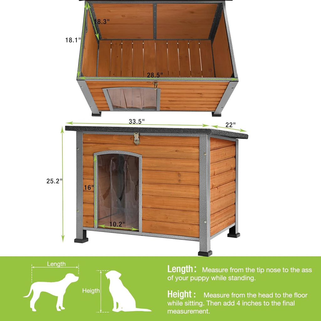 GUTINNEEN Chew Proof Dog House with Metal Iron Frame. Everyday comfort that fits naturally into your space.
