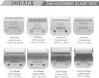Detachable Pet Dog Grooming Blades of Stainless Steel,Compatible with Andis,Oster-A5,Wahl KM-10 Series,Size 10/30/40/7F/5F/4F/3F，7 Count