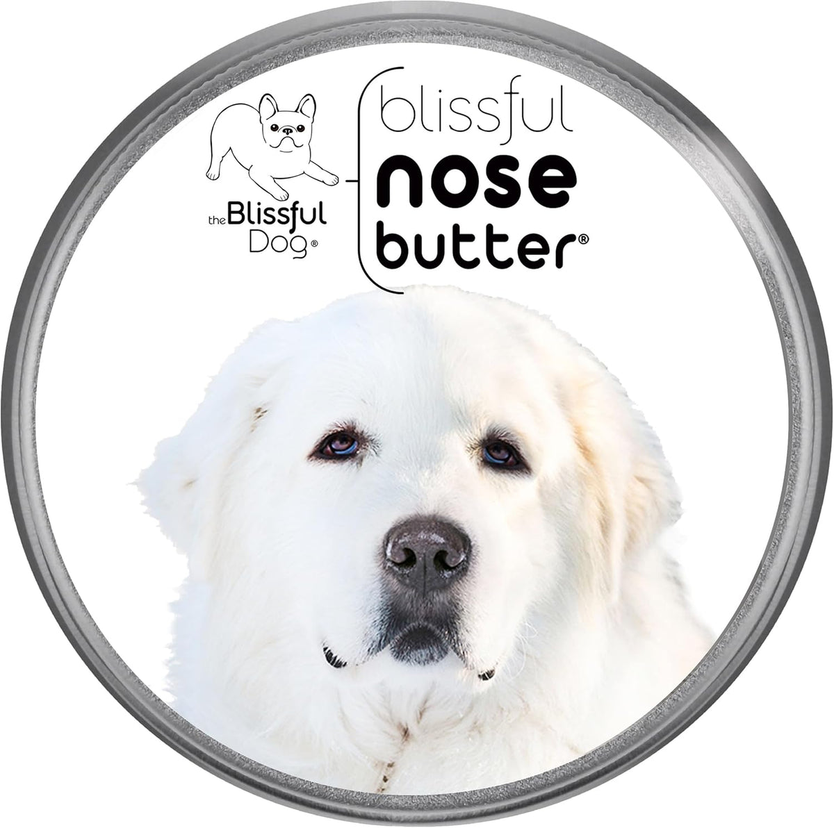 The Blissful Dog Great Pyrenees Unscented Nose Butter, 4-Ounce