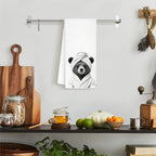 Funny Bear Bathroom Hand Towels, Bear Lovers Gifts for Women, Animal Lover Gifts, Black and White Farmhouse Wild Animal Decorative Hand Towels for Bathroom Decor, 16x24 Inch