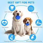 petizer 3" Squeaky Dog Balls for Aggressive Chewers, Durable Interactive Spiky Ball for Teething, Indestructible Rubber Dog Chew Toys, Tough Pet Toys for Small, Medium & Large Breeds