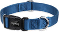 Hyhug Dog Collar for Large Dogs, Heavy Duty, Blue | Quick Release Nylon Buckle Collar, Adjustable & Durable Pet Supplies for Boy & Girl Dogs(Large, Classic Blue)