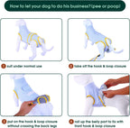 Kuoser Recovery Suit for Dogs Cats After Surgery, Professional Pet Recovery Shirt Dog Abdominal Wounds Bandages, Substitute E-Collar & Cone,Prevent Licking Dog Onesies Pet Surgery Recovery Suit