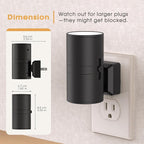 Briignite Night Lights Plug into Wall, 1 Pack 11-Color Changing Night Light with 1 Remote Control, 3000K+6000K+RGB LED Nightlight for Kids with Light Sensor, 0-100 LM Adjustable for Bedroom, Stairway