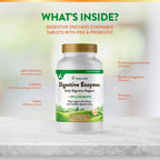 NaturVet Digestive Enzymes Plus Probiotics Supplement for Dogs, Soft Chews, Made in The USA with Globally Source Ingredients 90 Count