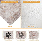 Dog Food Mat for Floors Waterproof Pet Placemat Cat Feeding Bowls Mats for Food and Water, Eco-Friendly Dog Accessories Diatomite Pets Supplies 17" X 30"