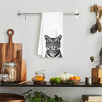 Funny Tiger Bathroom Hand Towels, Tiger Gifts for Women, Gifts for Animal Lovers, Black and White Wild Animal Decorative Hand Towels for Bathroom Decor, 16x24 Inch
