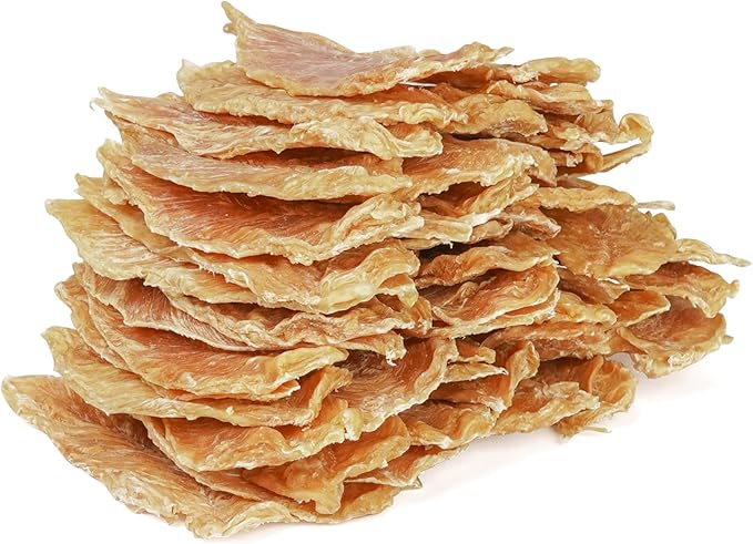 MON2SUN Dog Treats Chicken Jerky, Single-Ingredient, Rawhide-Free, High Protein, Low Fat, Training Treats for Small to Large Dogs, 21.2 oz