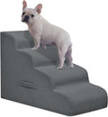 Dog Stairs for Small Dogs and Cats, 20" H 4 Steps Dog Ramp for High Beds, Couch, Sofa, Waterproof Pet Stairs with Removable Washable Cover, Non-Slip Sturdy Pet Steps