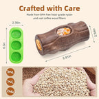 2 Pack Dog Toys for Aggressive Chewers, Interactive Indestructible Dog Toys to Keep Them Busy, Durable Dog Frozen Treat Toy for Large & Medium Dogs, Reduces Anxiety & Extends Playtime, Brown