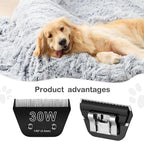 30W Wide Blades for Dog Grooming Blades Compatible with Andis Dog Clippers Blades,Dog Clipper Blades Compatible with Oster A5,Wahl km10 Dog Clippers,Stainless-Steel Blade Sharp