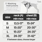 TUG Grab Dog Harness with Built-in Magnetic Traffic Leash (Medium/Black) | Padded Magnetic Traffic Handle | Dual Leash Clips | 4-Point Adjustable Fit | Durable Nylon