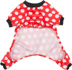 CuteBone Dog Halloween Pajamas Puppy Onesies Small Dogs Soft Pjs Coat Cat Apparel Comfy Pet Christmas Clothes Outfit Doggie Bodysuit P65M