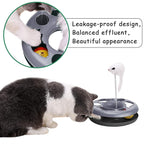 Pawzone Cat Toys, Cat Toys for Indoor Cats,Interactive Kitten Toys Roller Tracks with Catnip Spring Pet Toy with Exercise Balls Teaser Mouse (Soft Grey)