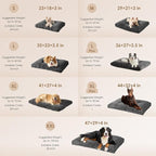 EHEYCIGA Washable Small Dog Bed for Crate 23x18 Inch, Kennel Pad for Puppy Up to 25 lbs, Plush and Comfy Pet Sleeping Mat, Charcoal