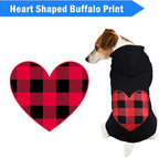 Dog Hoodie Sweater for Dogs Pet Clothes Black Buffalo Plaid Warm and Soft Breathable Cozy(XS)