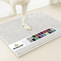 Muddy Mat® | Super Absorbent Door Mat Indoor, Microfiber Quick Dry Chenille Entryway Rug, Non-Slip Front Door Mat, Indoor Mats for Entryway, Machine Washable Pet Rug, White 28"x18"