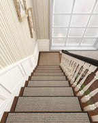 PADOOR Non Slip Stair-Treads Matching-Mat for Wooden Steps, Square Rubber Backing Non Slip Stair Landing Mat 30x30 inch