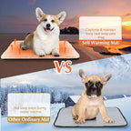 4 Pack Self Warming Cat Pads Self Heating Cat Mat Washable Homeless Dogs Thermal Pads Kennel Pad Reflects Body Heat Warm Crate Bed Mat for Indoor Outdoor Pet(Camel,16 x 20 Inch)