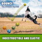 Dog Balls, Indestructible Tennis Balls for Dogs, Durable Bouncy Dog Toy Balls for Aggressive Chewers, Interactive Dog Toys for Fetch Game, Lightweight Floating Dog Toys