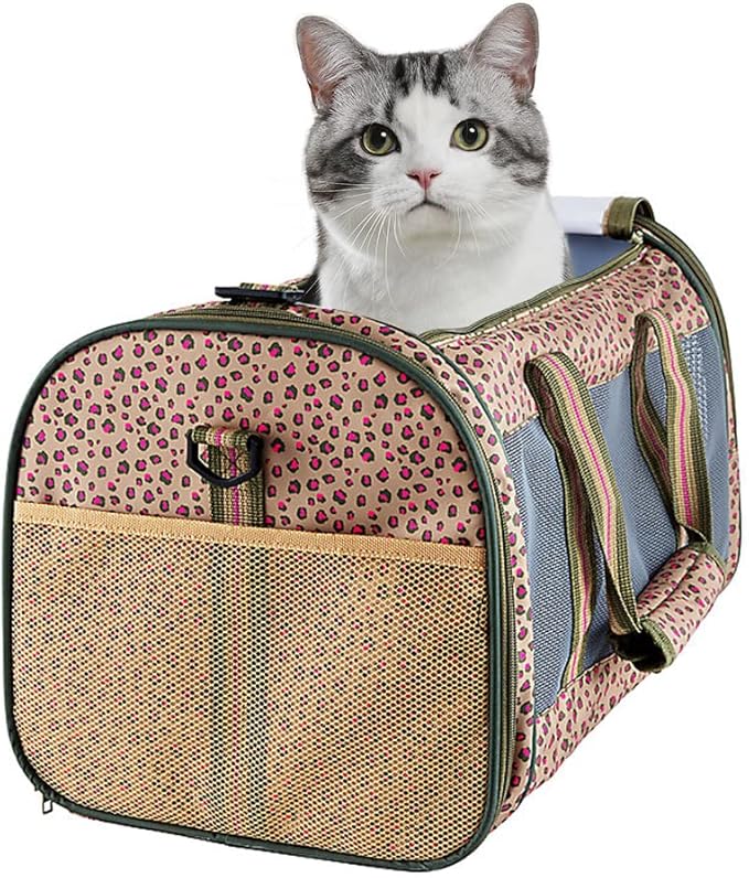 Soft-Sided Kennel Pet Carrier for Small Dogs, Cats, Puppy, Airline Approved Cat Carriers Dog Carrier Collapsible, Travel Handbag & Car Seat