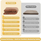 Pet Heating Pad for Cats Dogs Indoor & Sheltered Outdoor Waterproof Heated Cat Bed Heated Dog Bed Chew Resistant Cord Constant Temperature Brown 16 x 13 Inch