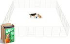 FXW Rollick Unleashed Dog Playpen for Indoor, Yard, RV Camping, 40 inch 32 Panels for Medium and Large Dogs, White│Patented