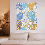 ICMOLYYENLO Tropical Palm Leaves Wall Tapestry, Wall Art for Room Decoration Beautiful Wall Hanging for Bedroom Living Room Dormitory Apartment 40x60 Inch