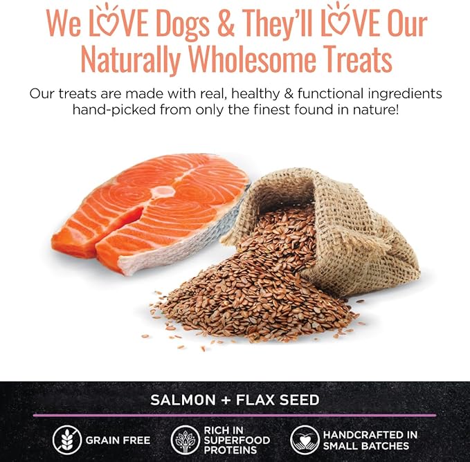 Smart Cookie Salmon Jerky Dog Treats - DHA, Omega Strips for Dogs & Puppies with Allergies, Sensitive Stomachs with Wild Caught Alaskan Salmon- Dehydrated, Grain Free, Made in USA - 3oz Bag, Pack of 3