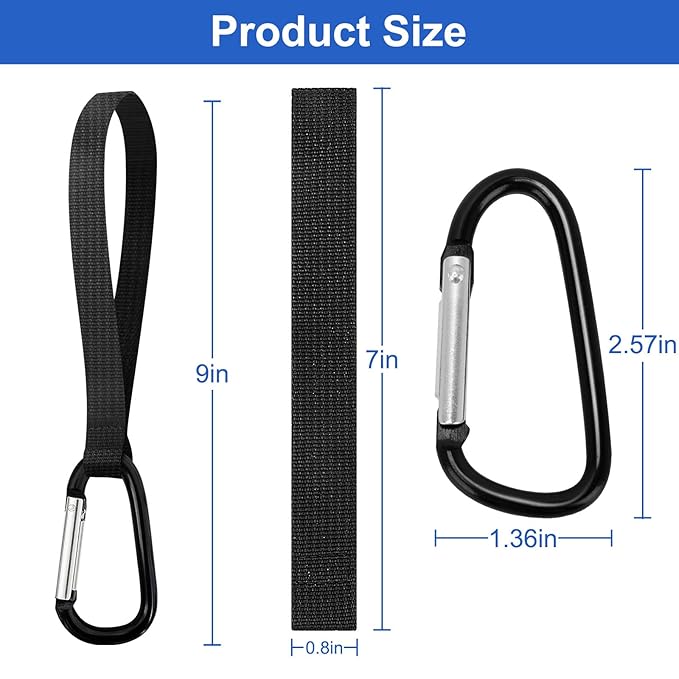 4 Pack Stroller Hooks – Multifunctional Clips for Bags, Diaper Bags, Purse & Backpack. Universal Fit for Strollers, Bikes, Shopping Carts, Wheelchairs, Pet Strollers & Walkers
