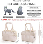 Dog Carriers for Small Dogs, Soft Sided Folding Small Dog Carrier for Dogs Medium Cats Puppies up to 13 Lbs, Washable Breathable Puppy Carrie Carrier for Outdoor Travel (Small Beige)