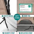 PetAmi Airline Approved Pet Carrier for Cat, Soft Sided Dog Carrier for Small Dog, Cat Travel Supply Accessories Indoor Cat, Ventilated Carrying Bag Medium Large Kitten Puppy, Small Heather Taupe