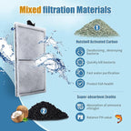 8 Pack PF-S Filter Cartridges Only Compatible with Silenstream PF10 Power Filters, Replacement Aquarium Carbon Cartridge with Zeolite, Size 5.5 in L x 3.1 in