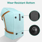 YOREPEK Car Seat Travel Bag for Airplane Compatible with Uppababy Mesa and Base, Fits for Chicco Keyfit 30 and Base,Padded Car Seat Carrier for Airport, Car Seat Gate Check Bag, Light Cyan
