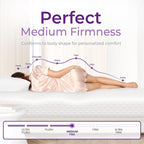 GAESTE 6 Inch Queen Cooling Memory Mattress Medium Firm CertiPUR-US Certified Foam, Pressure Relief & Cool Sleep Mattress-in-a-Box Comfort & Supportive Fiberglass Free (Queen, 6 in)