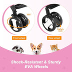 BestPet Pet Stroller Premium 3-in-1 Multifunction Dog Cat Jogger Stroller for Medium Small Dogs Cats with Folding Lightweight Travel & Detachable Carrier,Purple