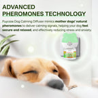 Dog Calming Diffuser with 3 Timing Functions, 3-in-1 Dog Anxiety Relief Diffuser Kit, 120-Day Anxiety Relief, Stress Relaxation Pheromones Calming for All Dogs (1 Diffusers + 2 Refills)