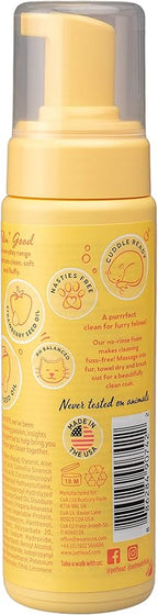 Pet Head Felin' Good Cat No Rinse Foam | Fruity Scent with Aloe Vera | Dry Cat Shampoo for Smelly Cats | Vegan | Lick-Safe | Gentle Formula for Kittens | Made in USA | 6.7 fl. oz.