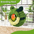 KATUMO Bird Nest, Small Sun Conure Breeding House Parrotlet Snuggle Hut Lovebird Bed for Conure, Lovebird, Zebra Finch, Loriculus, Hamster and Other Small Birds (Less Than 5 inches Long)