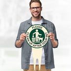 Please Clean Up After Your Pet Sign 9"x17", Heavy Duty Integrated Ground Stakes, Indoor/Outdoor Use, Rust Free Aluminum Composite, Made in USA by My Sign center