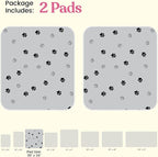 Super Absorbent Washable Pee Pads for Dogs - 2-Pack Superior Reusable Puppy Pads Pet Training Pads –100% Waterproof Dog Pee Pad Protects Against Urine Leakage Non-Slip Grip Prevents Slipping& Bunching