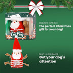 Laifug Christmas Dog Toy, containing rustling Paper Pieces to Attract Pets, Interactive Plush chew Toy, Suitable for Small, Medium and Large Dogs, relieves Canine Anxiety.