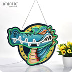 IMTATTO Alligator neon sign crocodile LED light for wall decor, USB powered, bar pub store club garage bedroom, home artwork