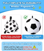 Herding Ball for Dogs 25"- Giant Dog Herding Balls for Outdoor Chase/Train/Exercise, Durable Oxford Soccer Cover with Straps Dog Ball Toy for Australian Shepherd,Cattle,Border Collie Medium Large Dogs