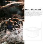 FRCOLOR Box Rearing Box Turtle Transport Container Frog Enclosure Mini Critter Keeper Transparent Animal Habitat Cage Hatching Container Hermit Crab Tank Plastic Glass Turtle Tank