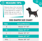 Male Dog Diapers, High Absorbing Dog Belly Bands for Male Dogs, Washable Reusable Dog Males Wraps(5 Pack)