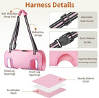 Full Body Dog Lift Harness, Support Senior & Disabled Dogs Walking | Help Up & Down Stairs Grooming, Dog Sling Backpack, Front Hind Leg Joint Injuries, Reflective, Soft Padded Handle | Pink, S