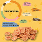 ASMPET Dog Treats, Chicken Chips Grain Free Chewy Dog Snacks for Training Rewards